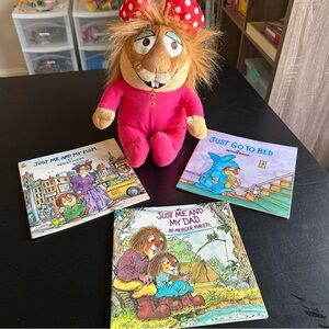 Little Critters Lot of Plush baby sister and 3 books